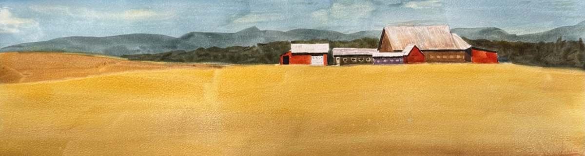 Oregon Farm (2) by David G. Hyatt 
