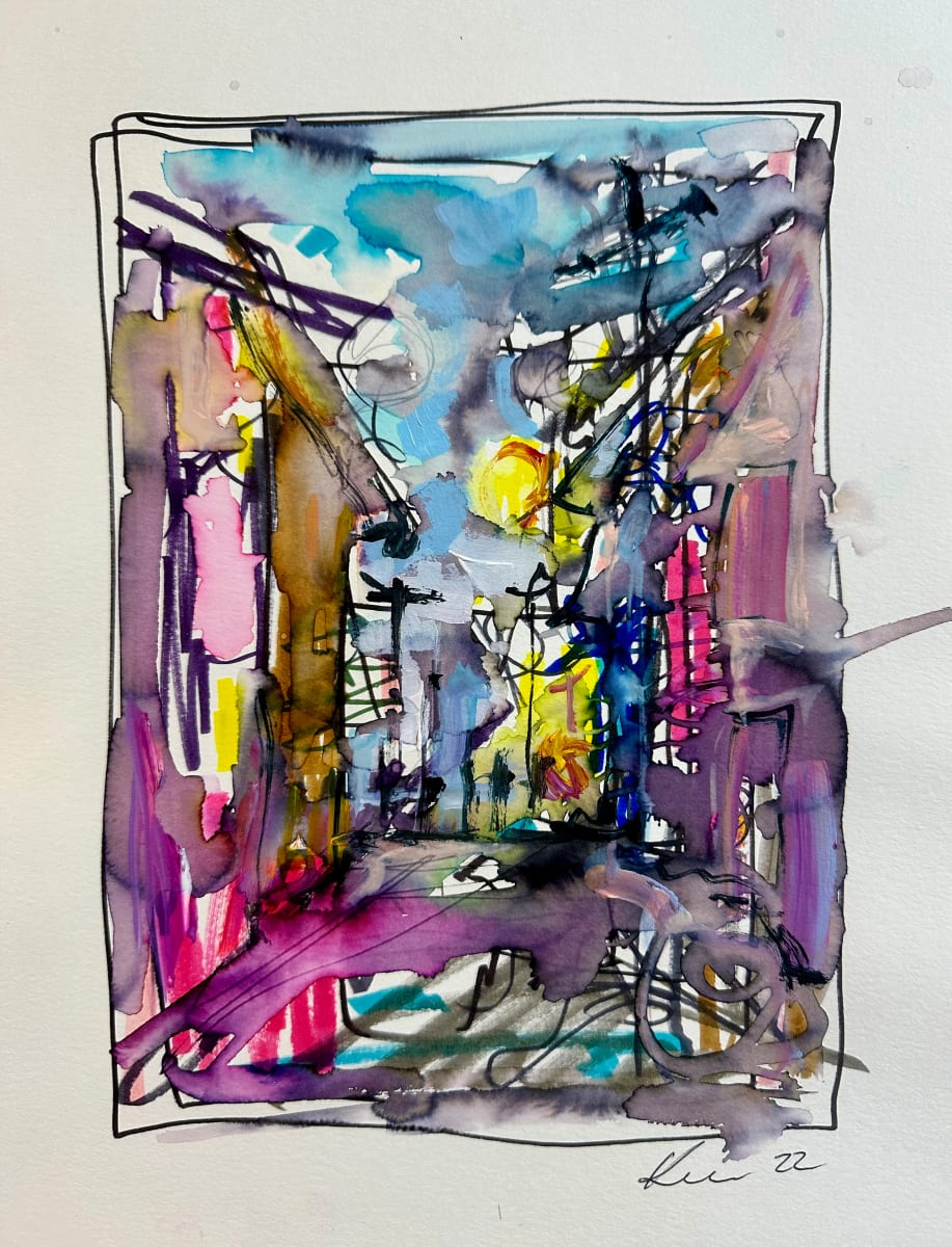 Bright Street Sketch by Andrea Kostyal 
