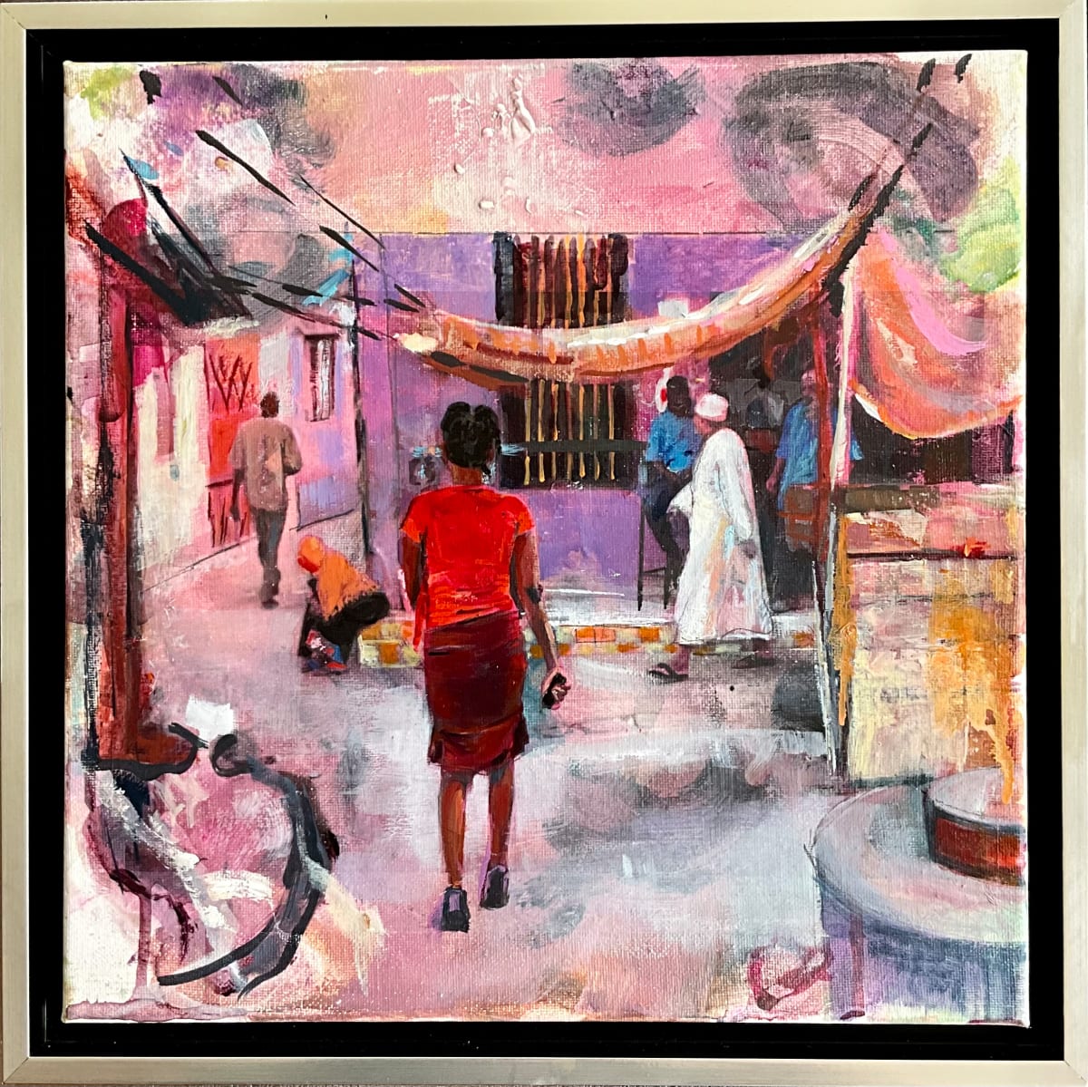 Busy corner, Lamu by Andrea Kostyal, Image 1.