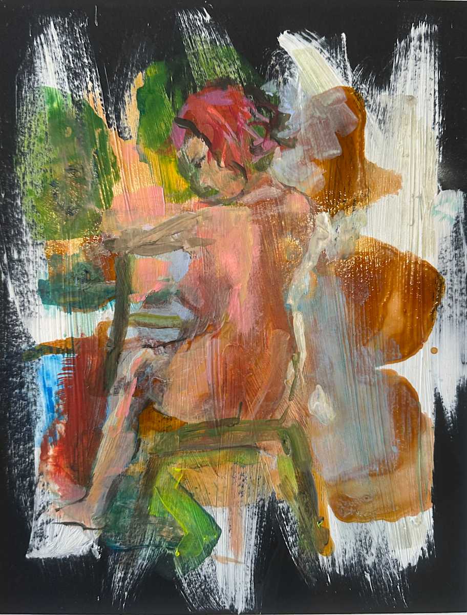 Sitting from the back, Nicole by Andrea Kostyal 