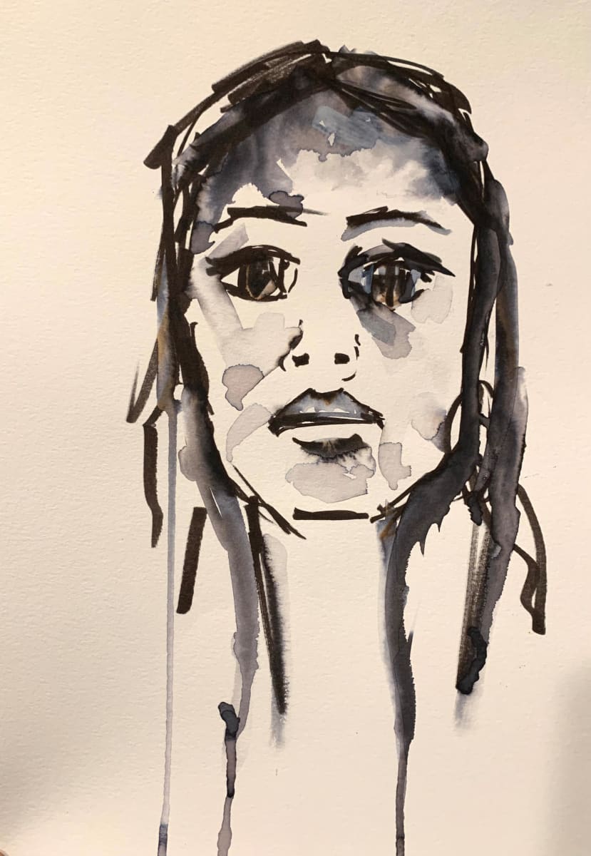 Portrait Sketch by Andrea Kostyal 