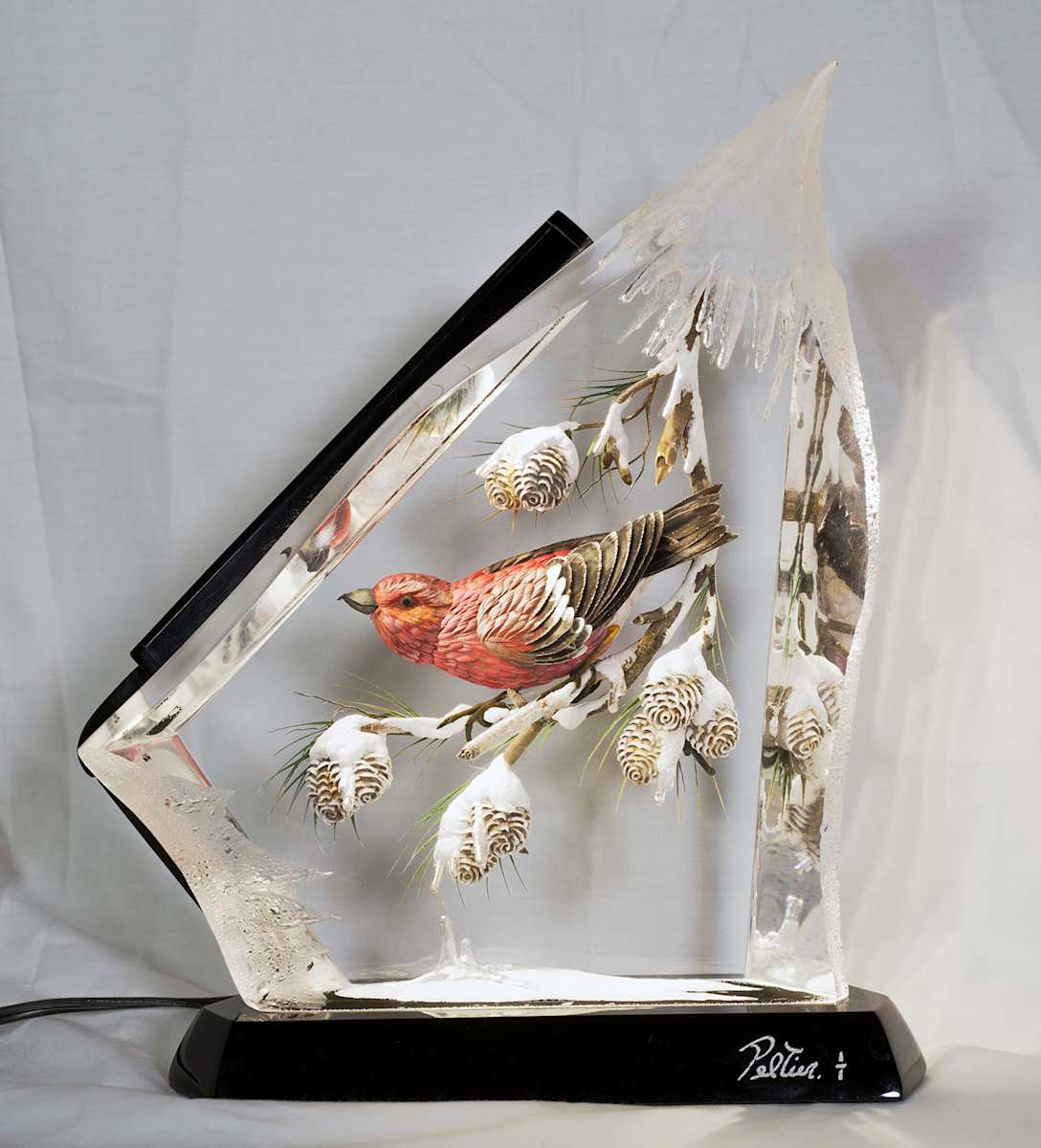 Pine and Grosbeak by Gilles Peltier, Image 2.