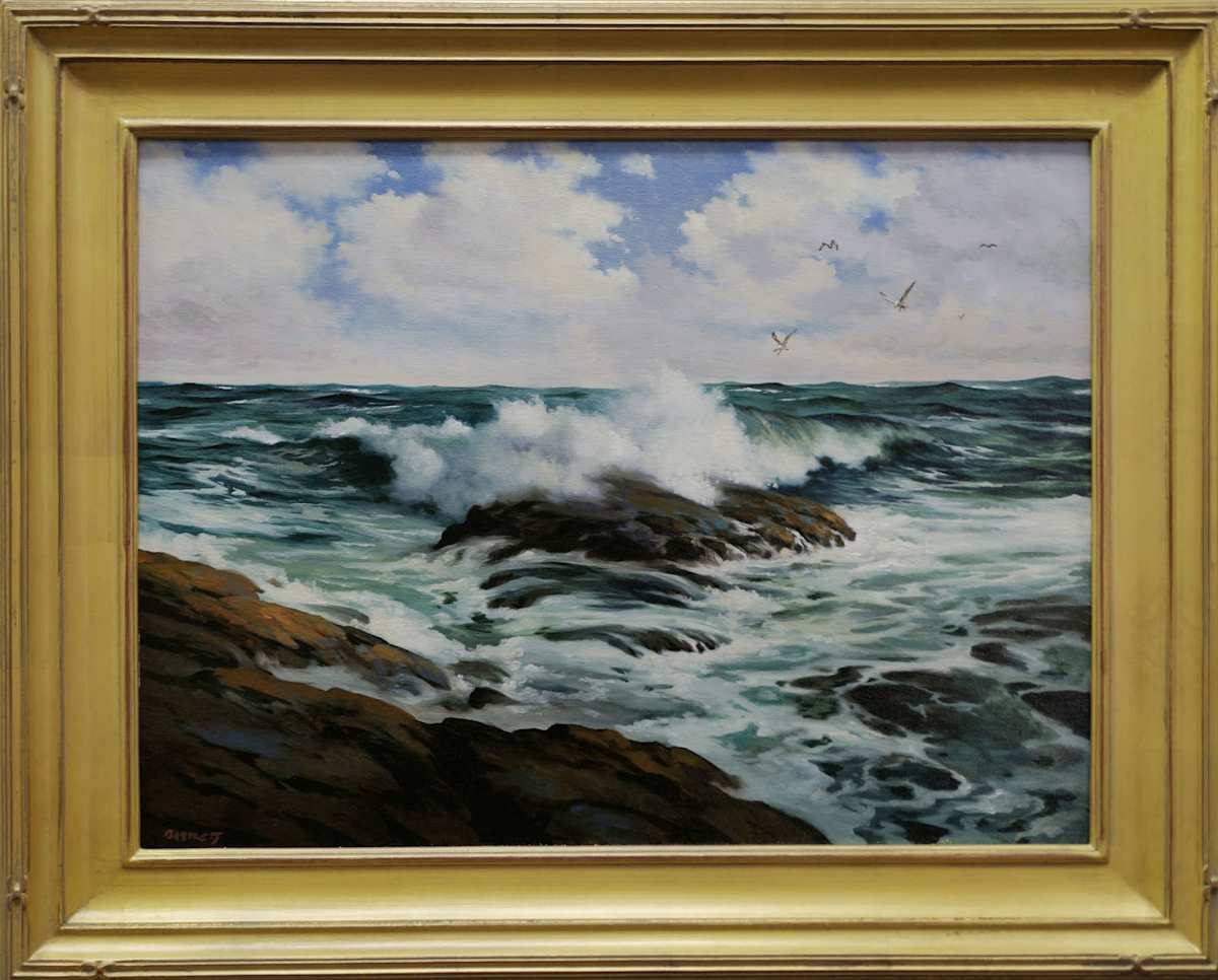 Heavy Surf with Gulls by Harley Bartlett, Image 1.