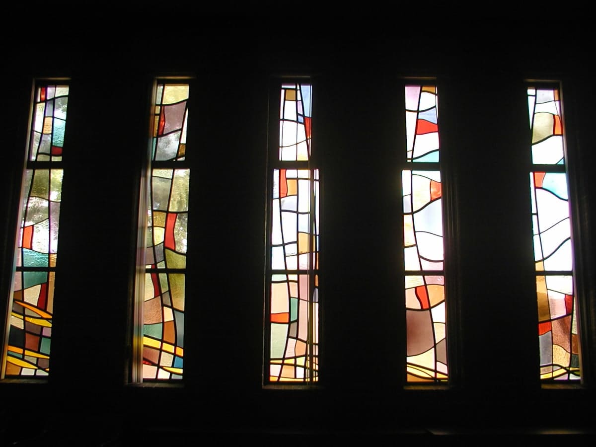 Stained Glass Windows from the old Father Wehrle High School Chapel 