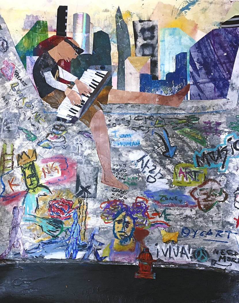 "Taking time to hit the right notes" by Tracy Jackson  Image: "Life's about taking time to Hit the Right Notes" - title inspired by Ray Charles qoute.