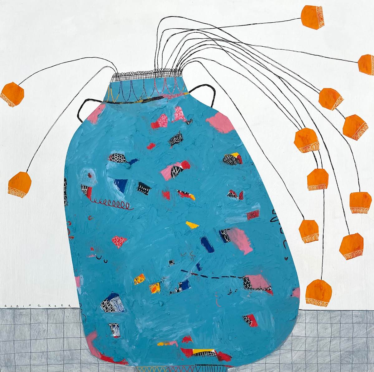 Poppies and Pearls by Robin Kerr, Image 1.