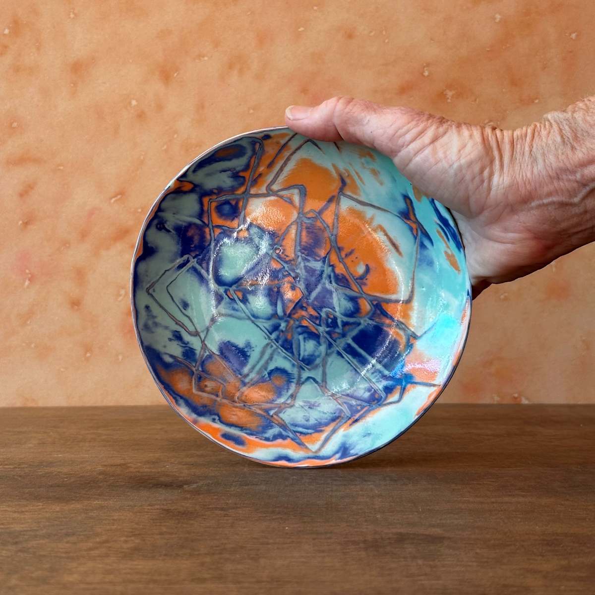 Mokume Gane Small Plate by Deb Kaller, Image 1.