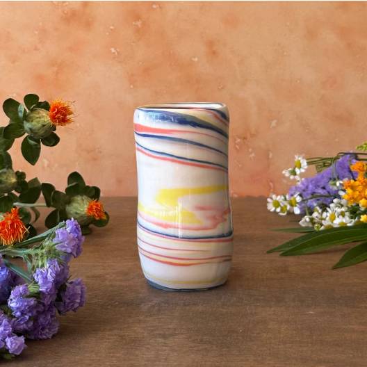 Bud Vase with Stripes by Deb Kaller, Image 1.