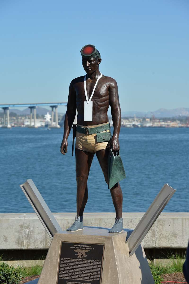 First Ashore - Naked Warrior by John Seward Johnson II, Image 1.