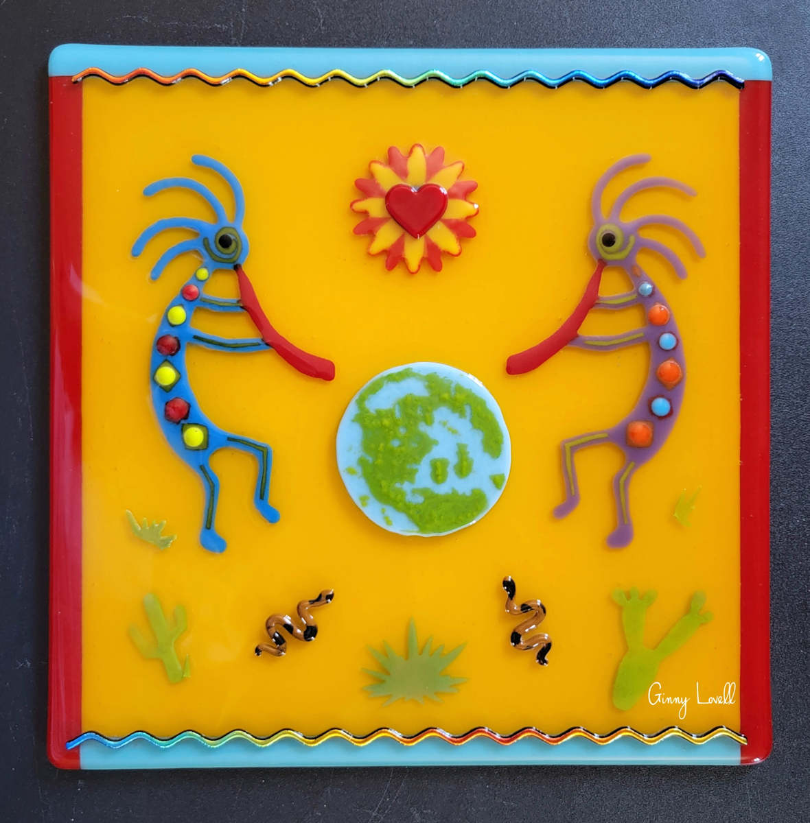 Kokopelli Serenade for World Peace by Ginny Lovell  Image: Kokopelli Serenade for World Peace