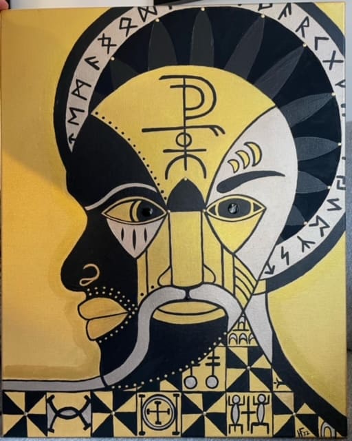 Icon: Warrior Class  Image: Captain, are you crying? 
No - I'm leaking dreams
My head can no longer contain
Ten feet tall and solid gold
The veil is thin
And here they come