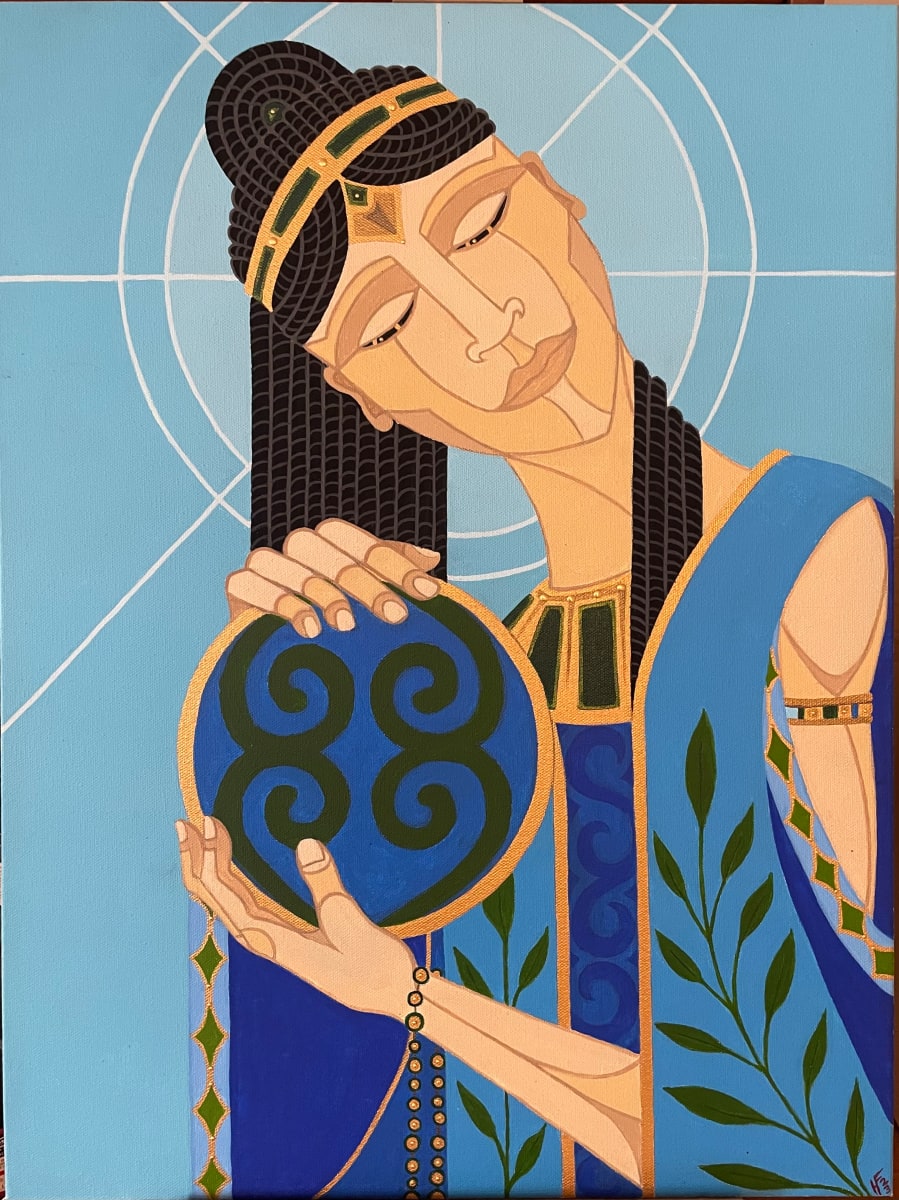 The Earth Has Weight by Hannah Fons  Image: 'She who lent the rights of cultivation to the living' 
-Akan prayer poem to Asase Ya