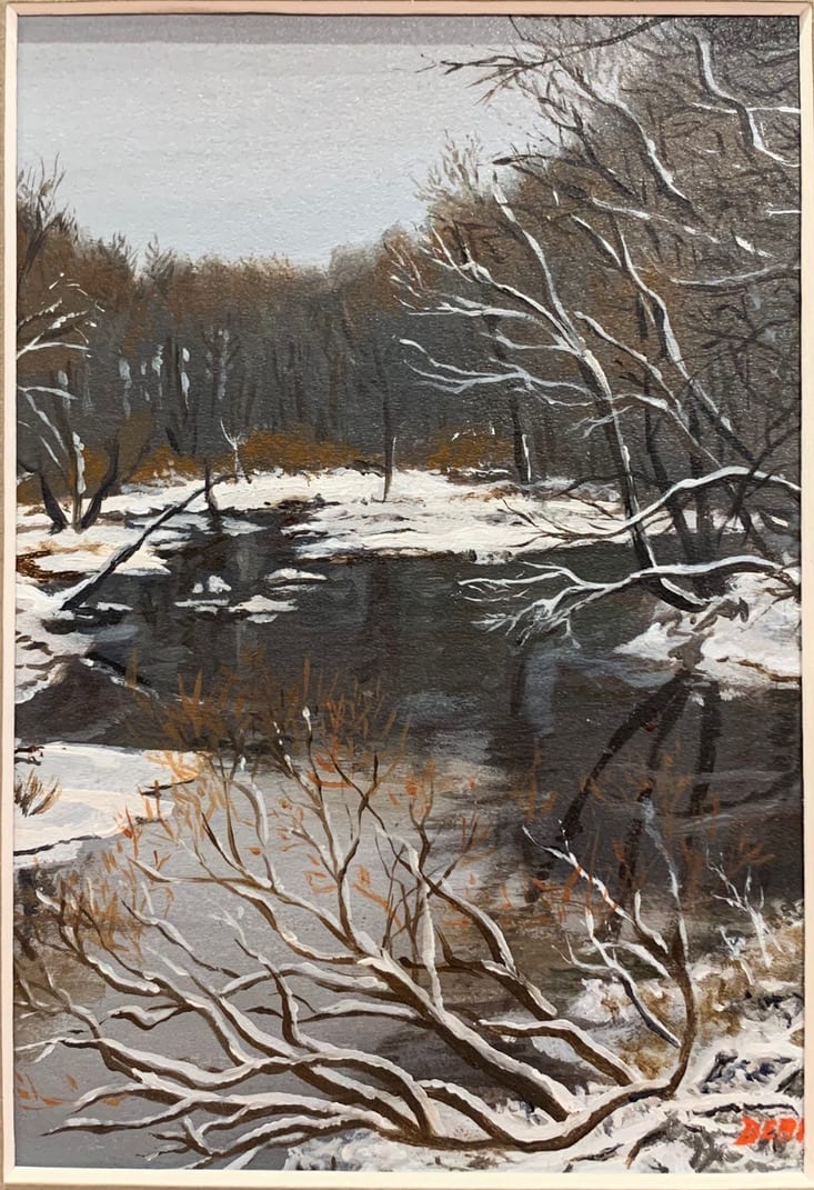 Little River Winter by Debi Davis 