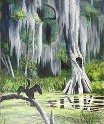 Anhinga Cypress and Moss by Debi Davis, Image 1.