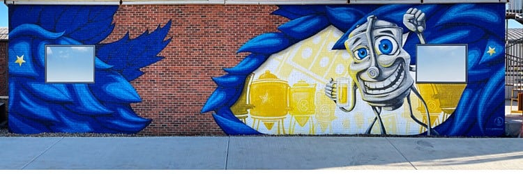 Columbia Craft Brewing Mural by Karl Zurflüh 