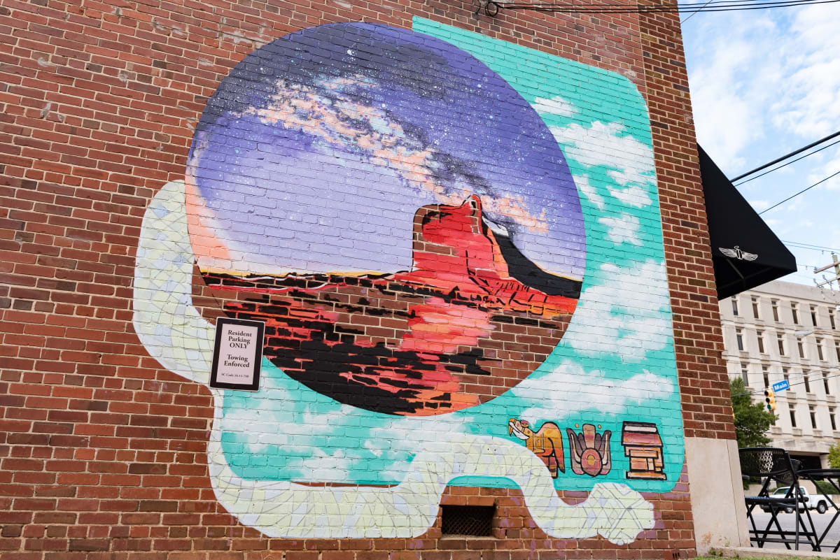 Bears Ears/Solar Eclipse Mural by Lauren Andreu Daniel Andreu 