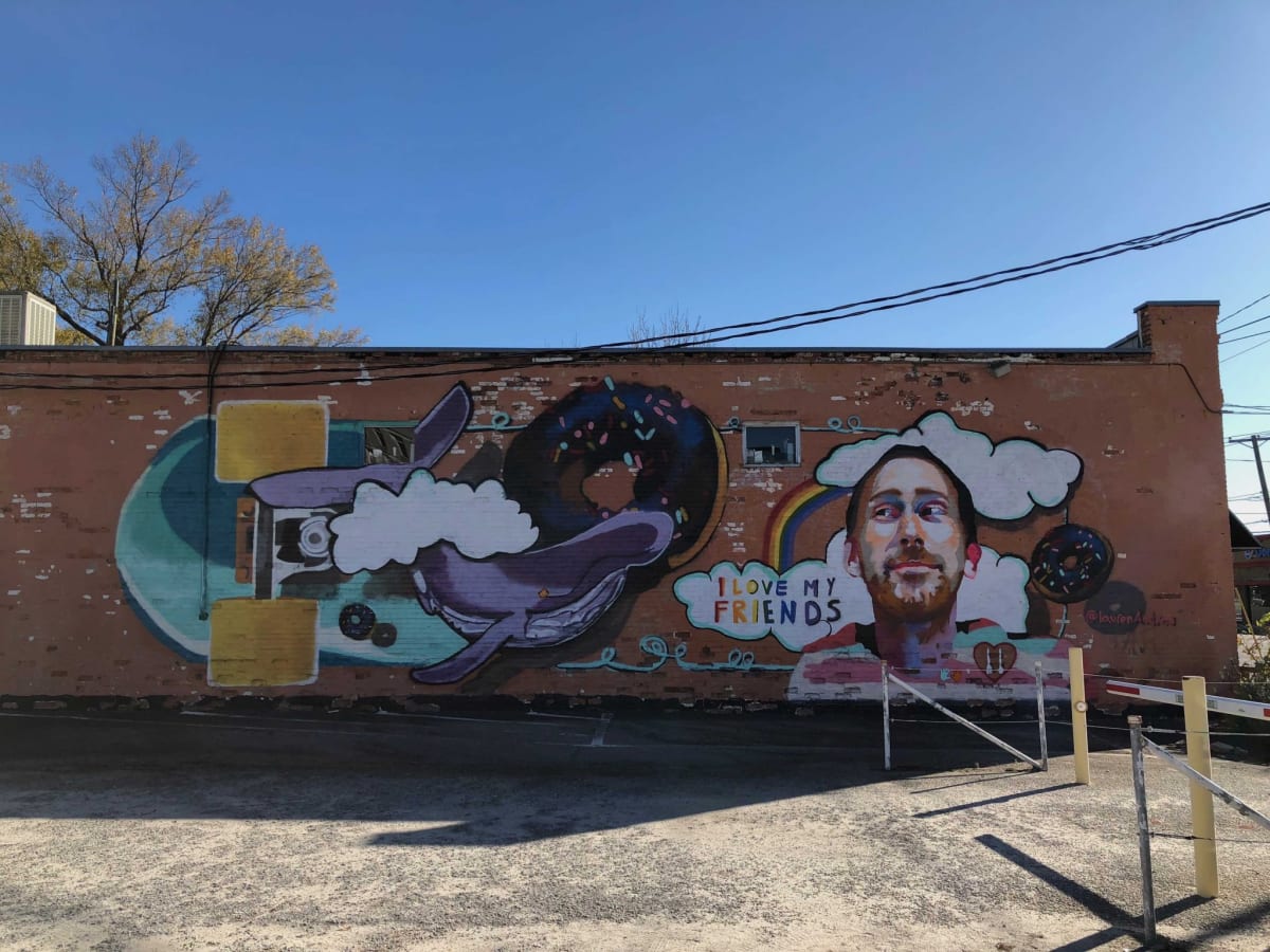 Aaron Graves Tribute Mural by Lauren Andreu Claude Gilbert, Image 1.