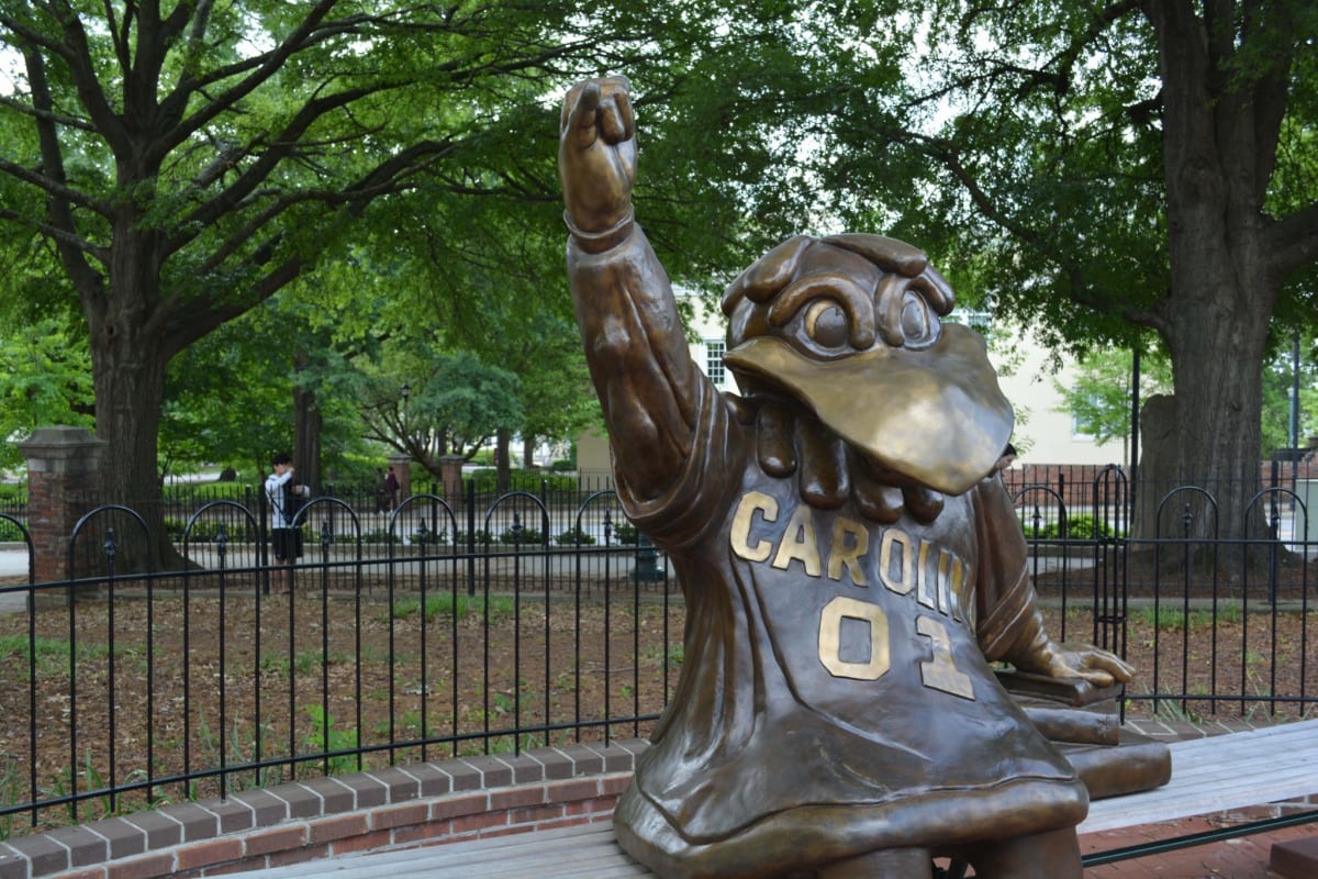 USC Campus Cocky Sculpture by Robert Allison 