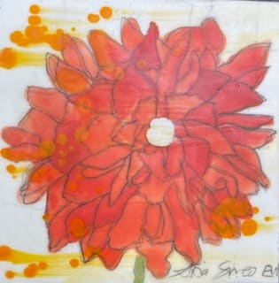 Bright Orange Flower, Image 1.