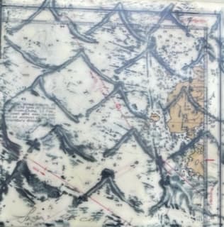 Waves Encaustic 1, Image 1.