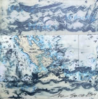 Waves Encaustic 2, Image 1.