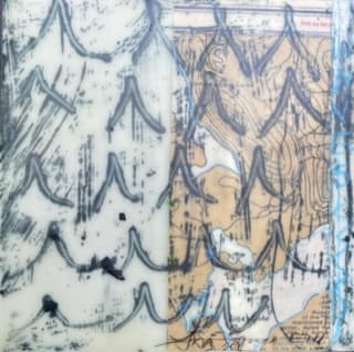 Waves Encaustic 3, Image 1.