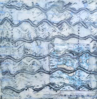Waves Encaustic 5, Image 1.