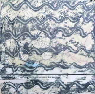 Waves Encaustic 6 by Lisa Sweo Eul, Image 1.
