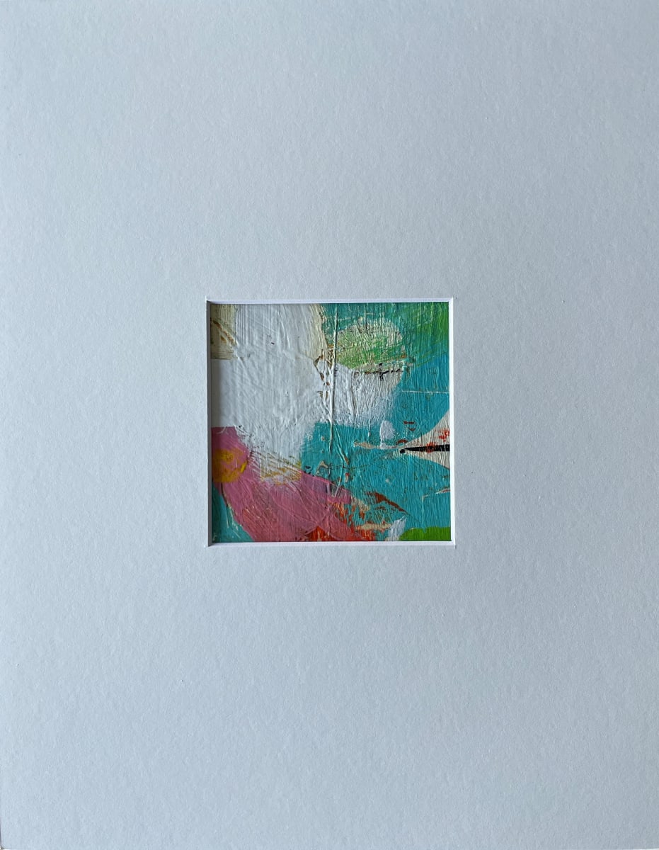 4 x 4 Pastel Matted Canvas 4 by Lisa Sweo Eul 