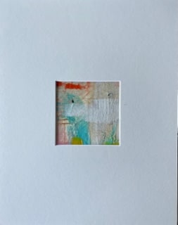 4 x 4 Pastel Matted Canvas 5 by Lisa Sweo Eul 