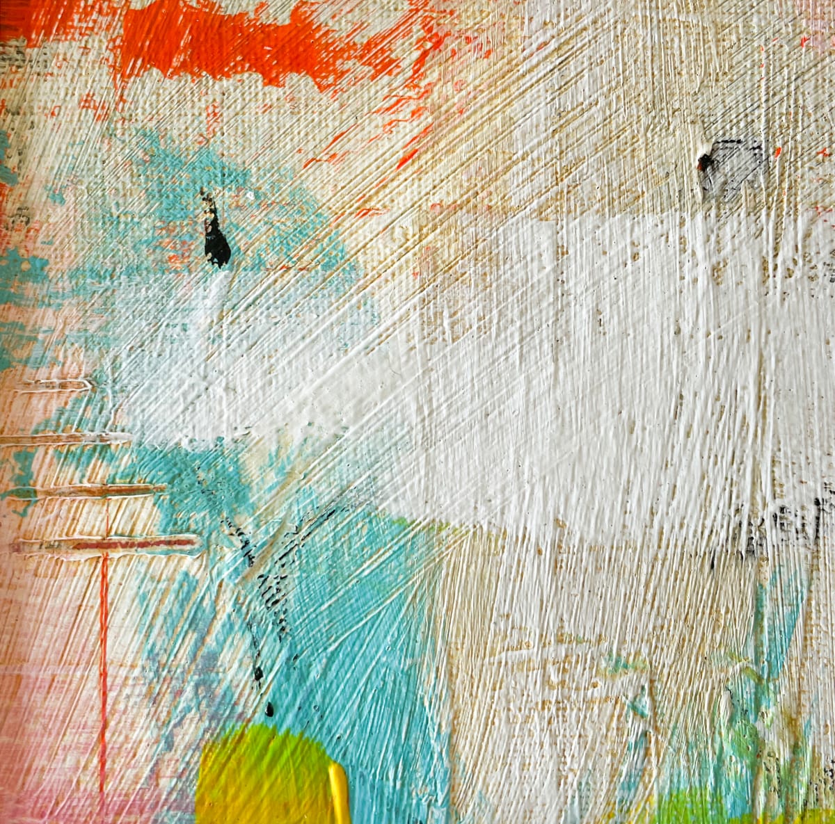Note card orange, blue, white 