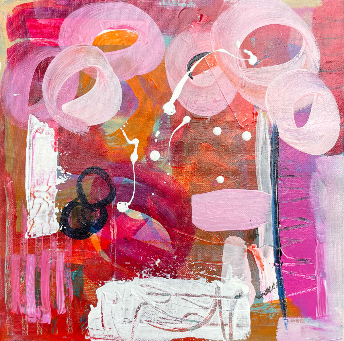 Note card pink circles, Image 1.