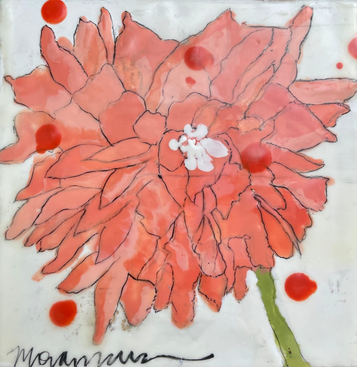 Peach flower 