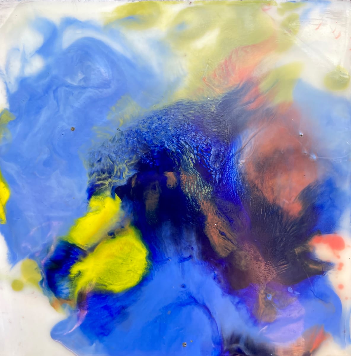 Blue Marbling #1 