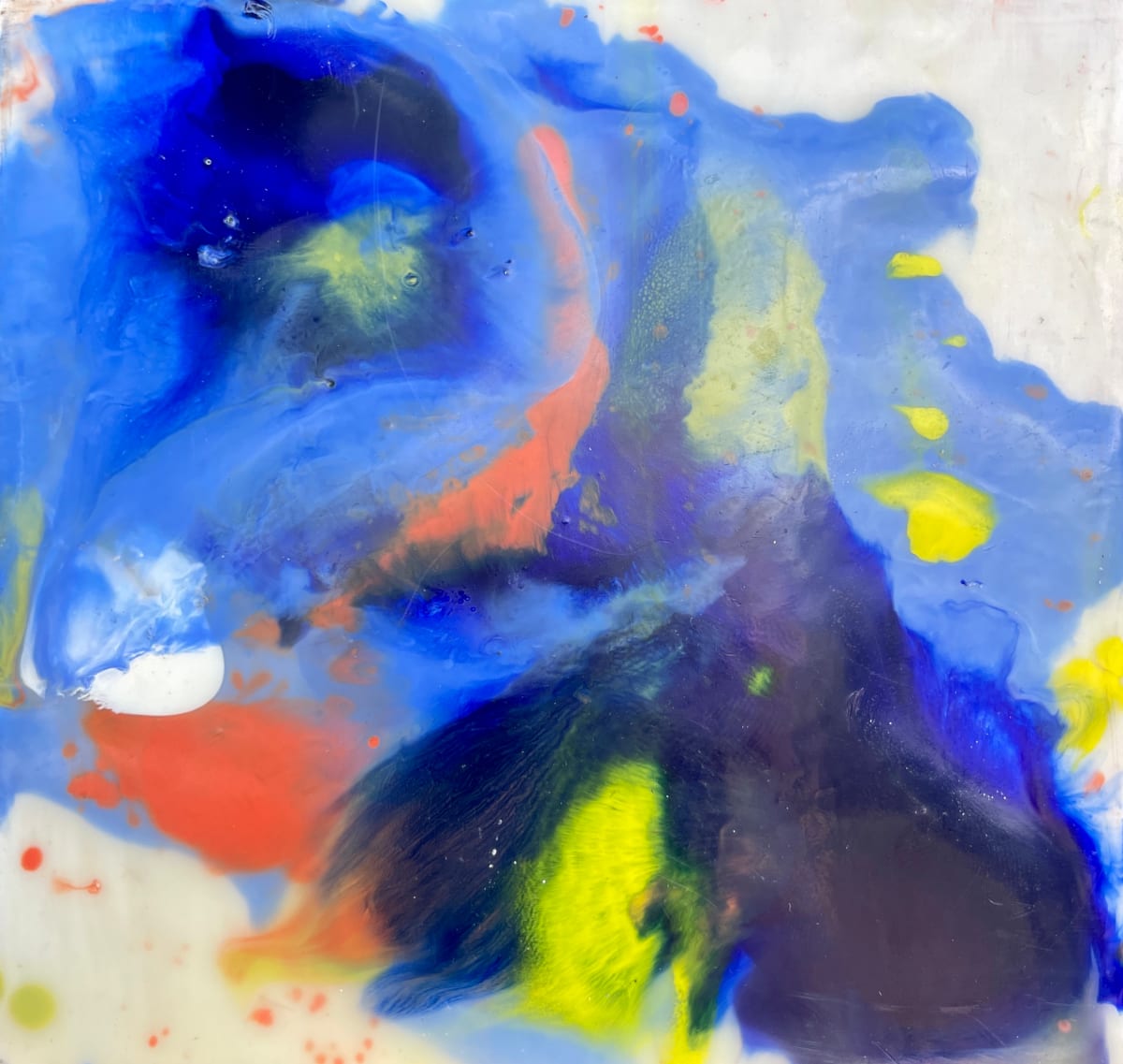 Blue Marbling #6 