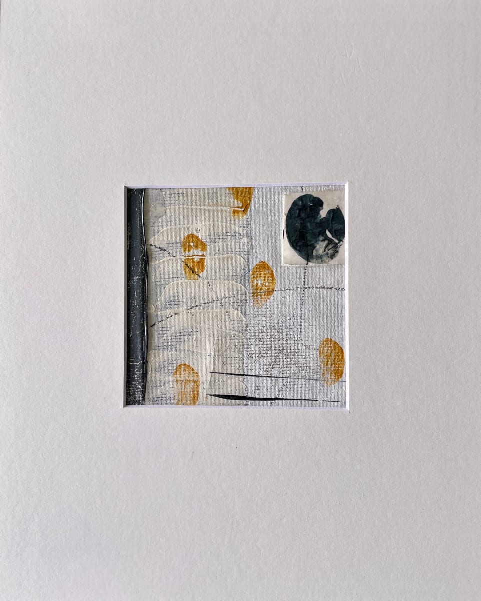 Blue and Yellow Matted Painting #1 by Lisa Sweo Eul, Image 1.