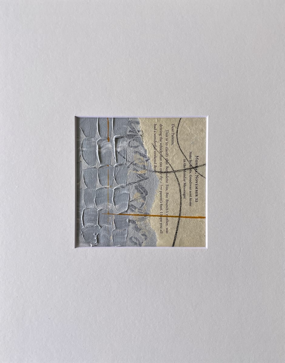 Blue and Yellow Matted Painting #2 by Lisa Sweo Eul, Image 1.