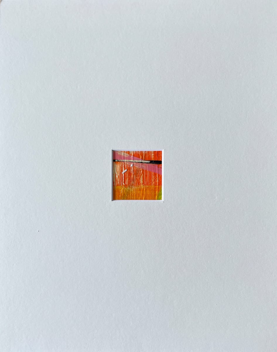 2x2 red, pink matted #5 by Lisa Sweo Eul 