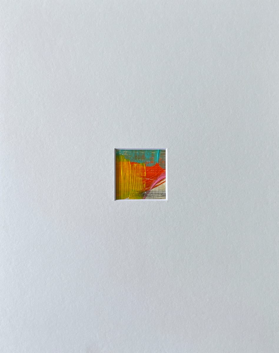 2 x 2 red, pink matted #3 by Lisa Sweo Eul 
