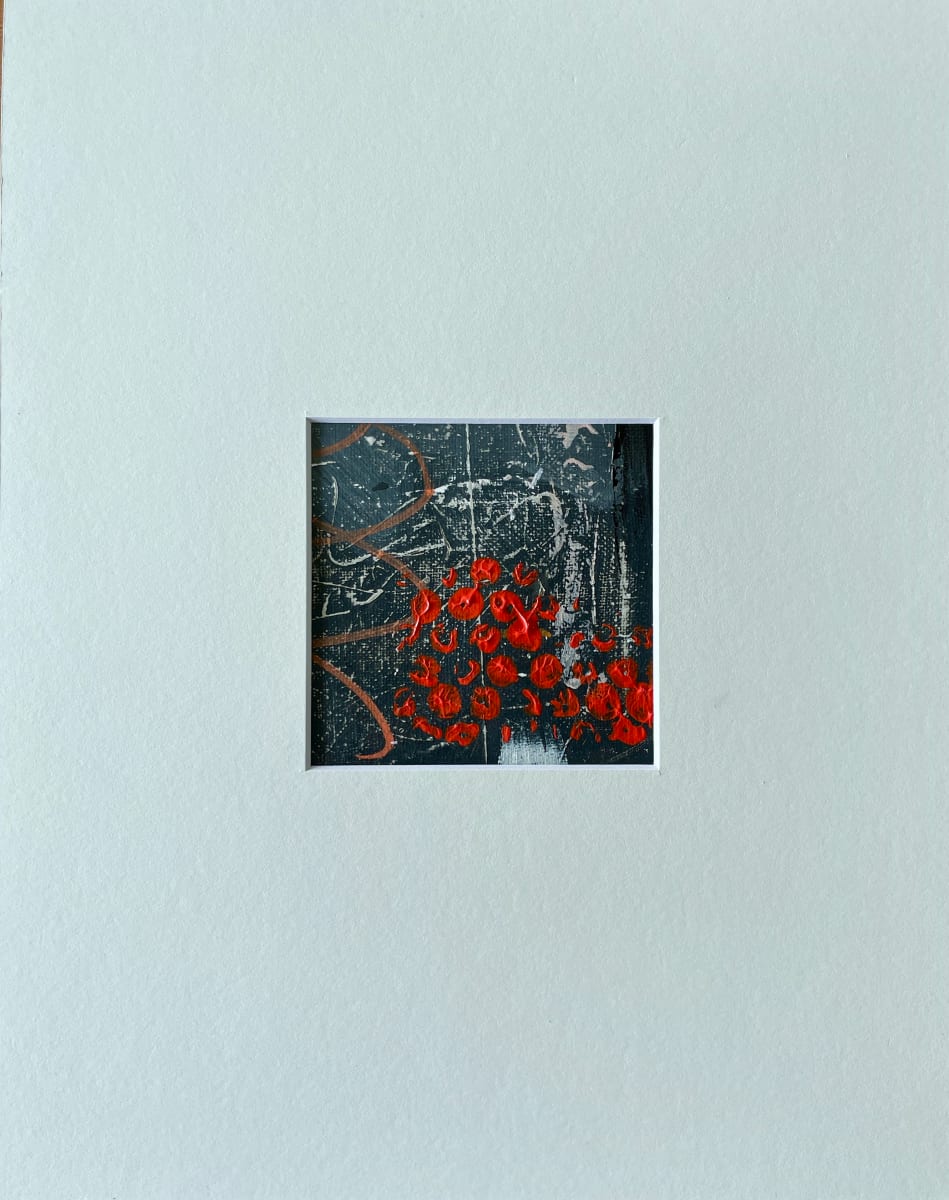 Red and grey matted #3 
