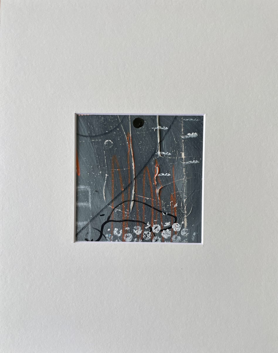 Red and grey matted #4 by Lisa Sweo Eul 
