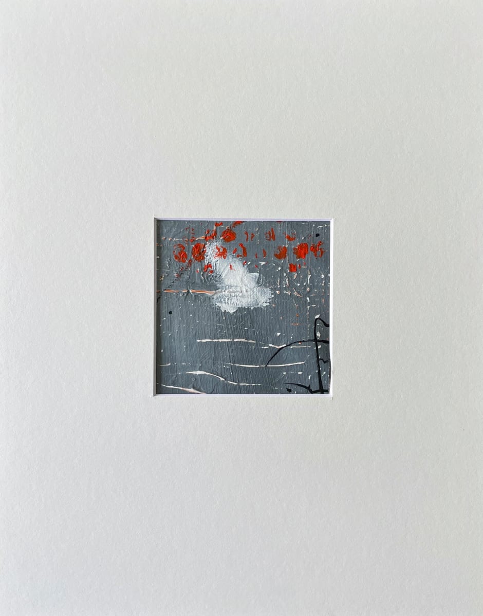Red and Grey Matted #1 by Lisa Sweo Eul 