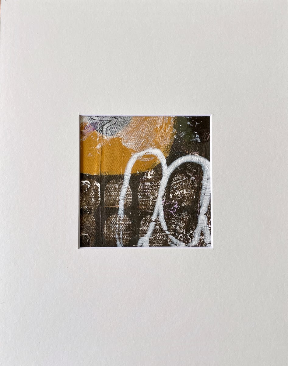 Umber, Ochre, Purple matted #1 by Lisa Sweo Eul 