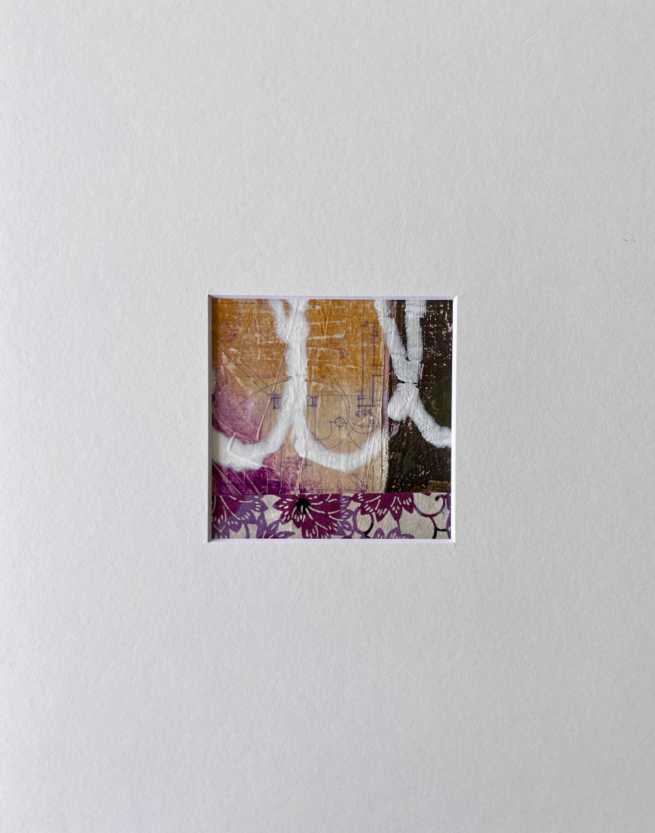 Umber, Ochre, Purple matted #3 