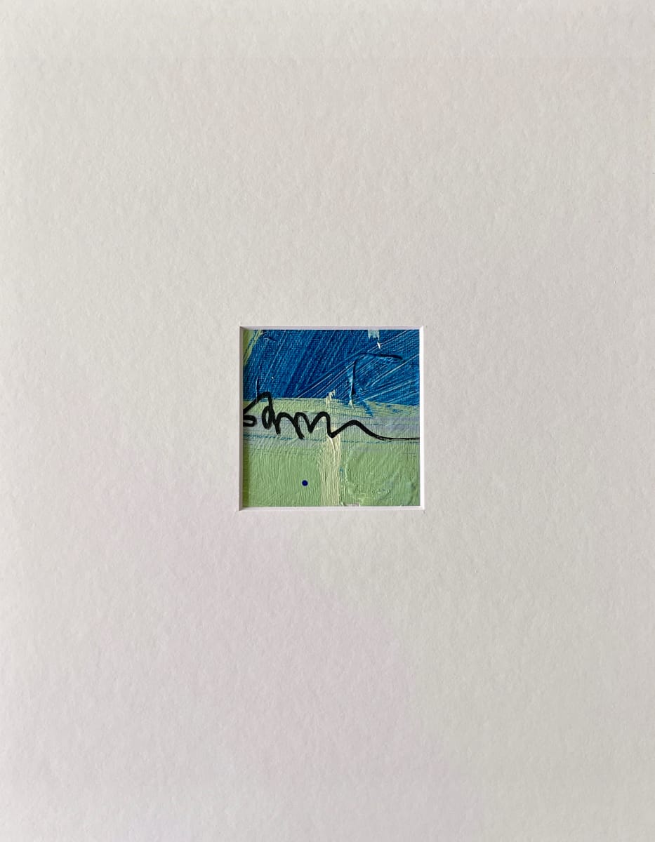 Blue, Green, Purple Matted #4 by Lisa Sweo Eul 