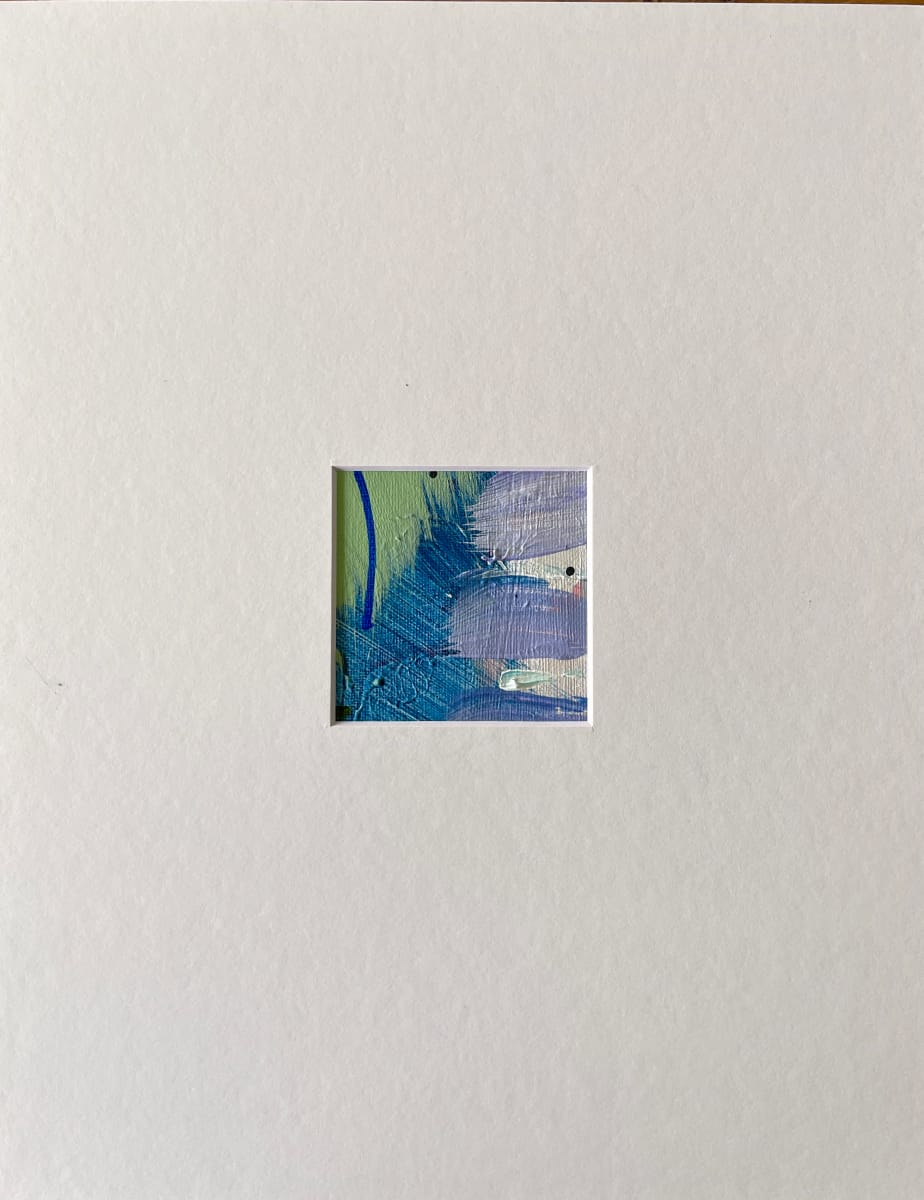 Blue, Green, Purple Matted #2 by Lisa Sweo Eul 
