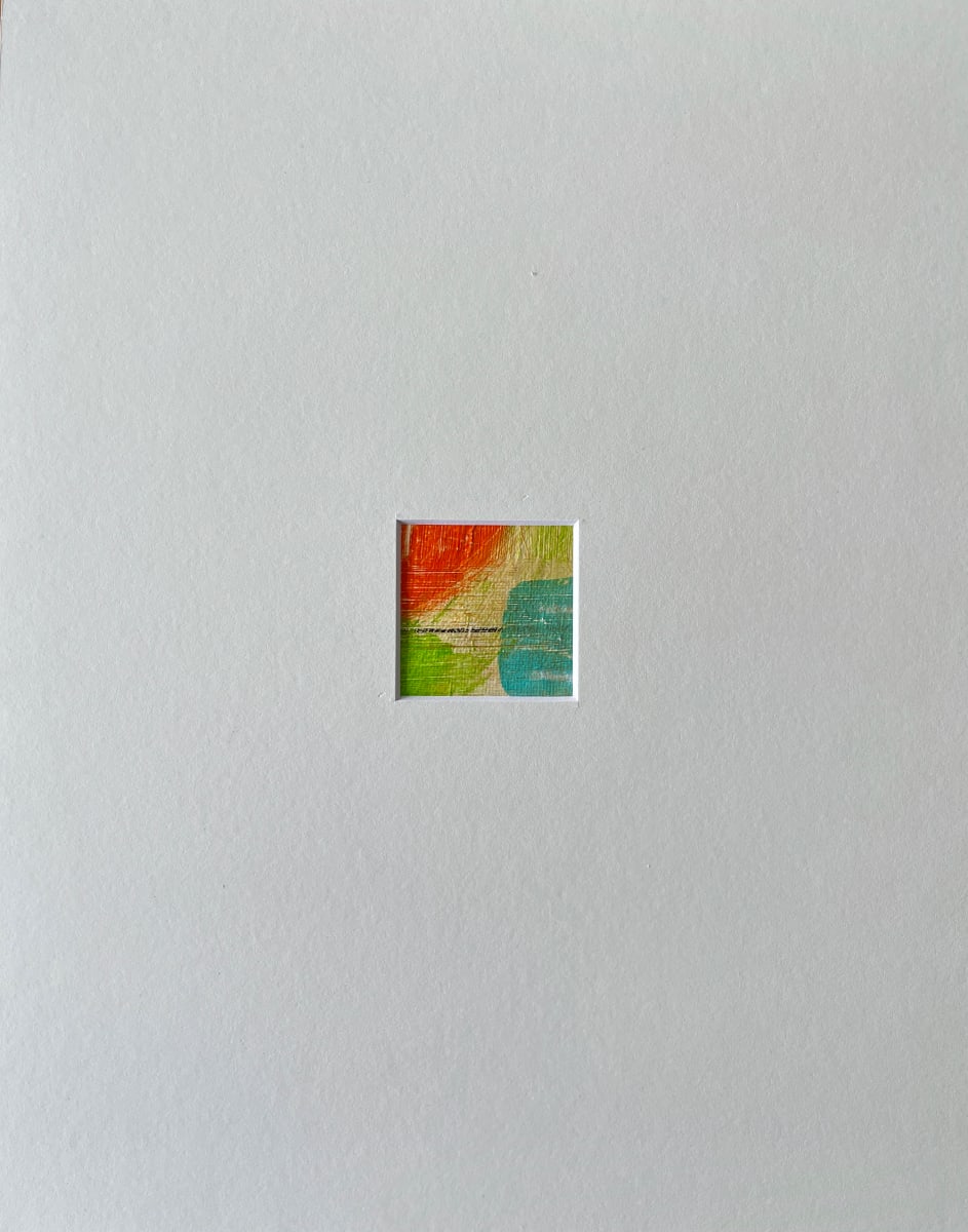 2 x 2 red, pink matted #4 by Lisa Sweo Eul, Image 1.