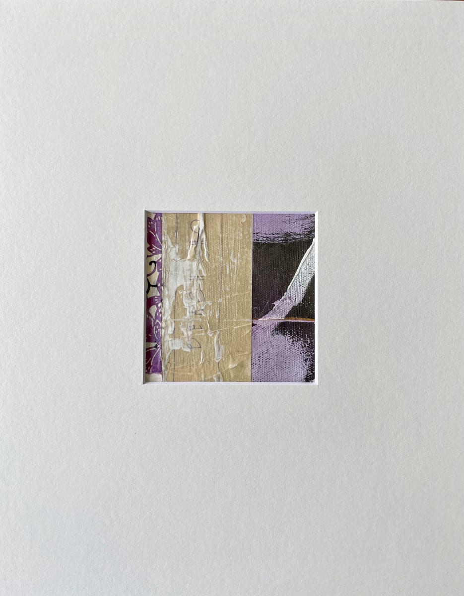 Umber, Ochre, Purple matted #7 