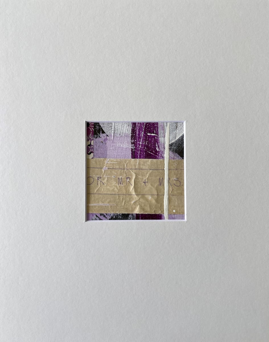 Umber, Ochre, Purple matted #4, Image 1.