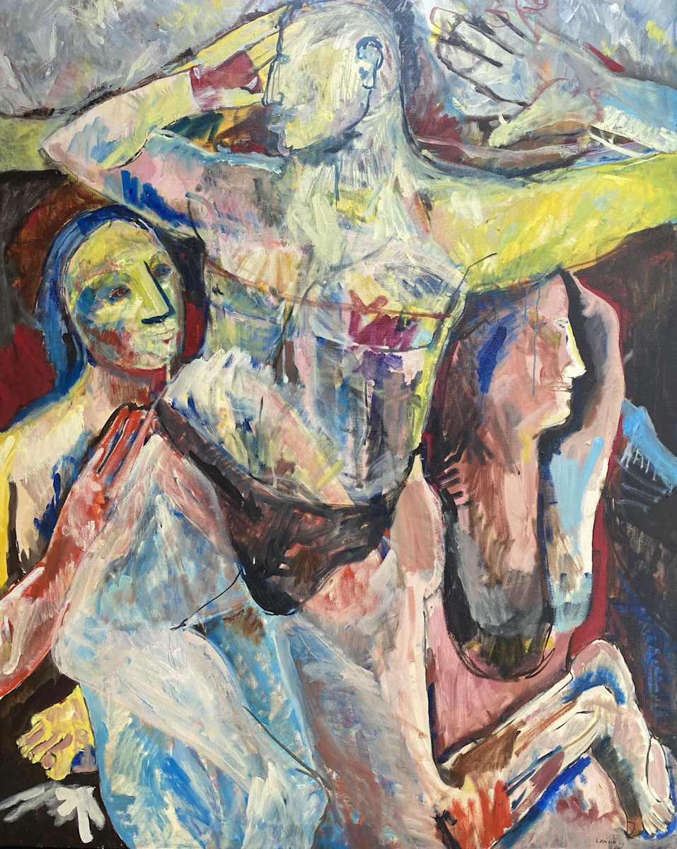 Three Moving Figures by Lar Landa, Image 4.
